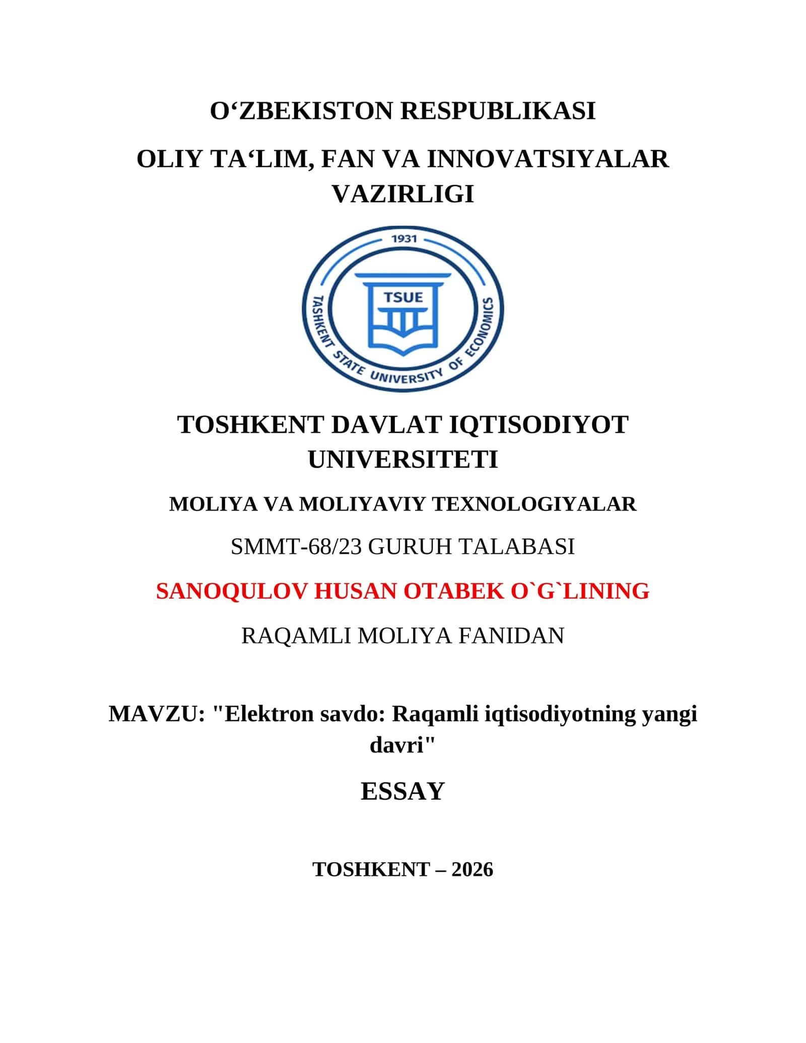 Elektron savdo: Raqamli iqtisodiyotning yangi davri 1