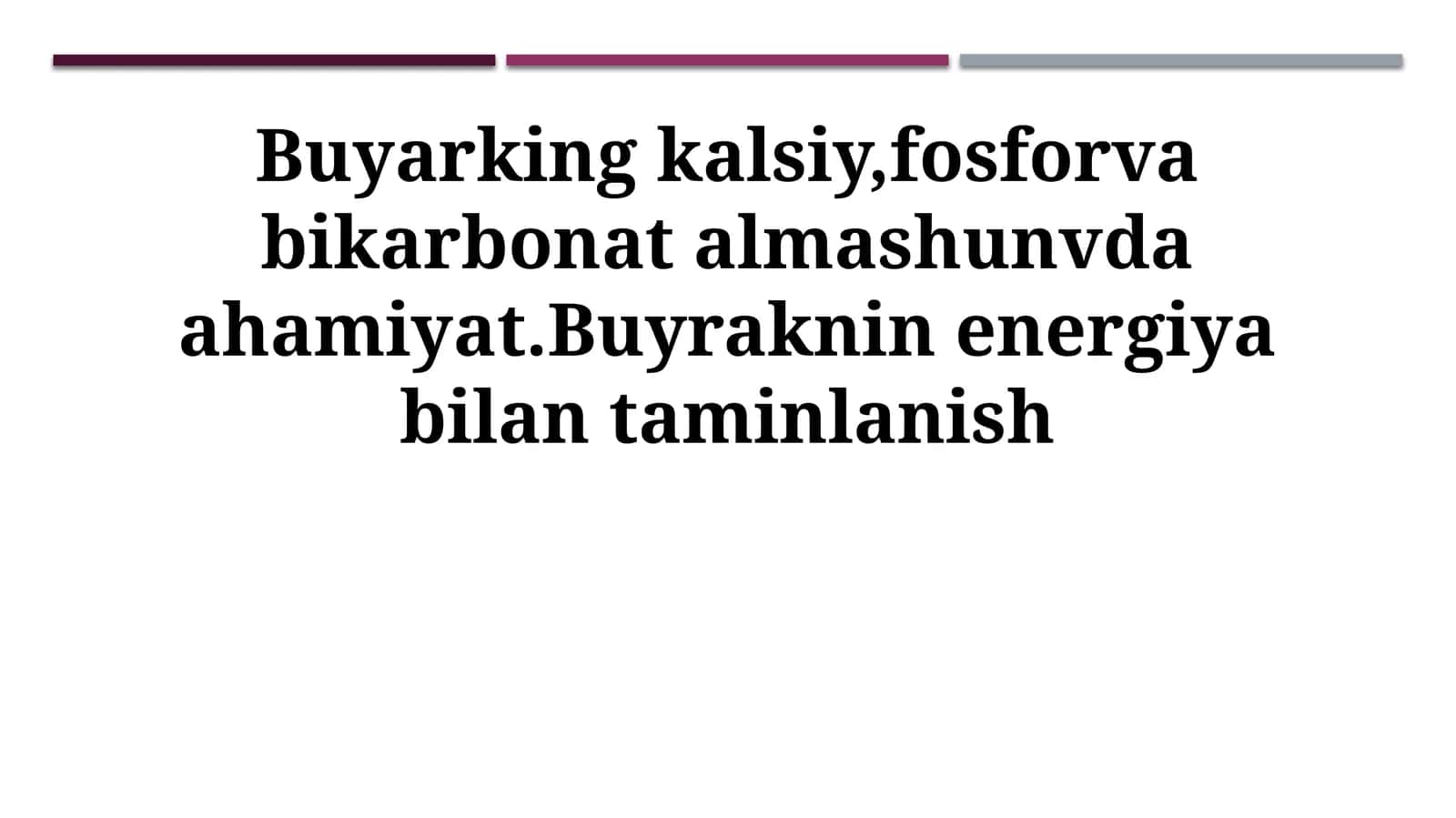 Buyraklarning Kaltsiy, Fosfor va Bikarbonat Almashinuvidagi Ahamiyati 1