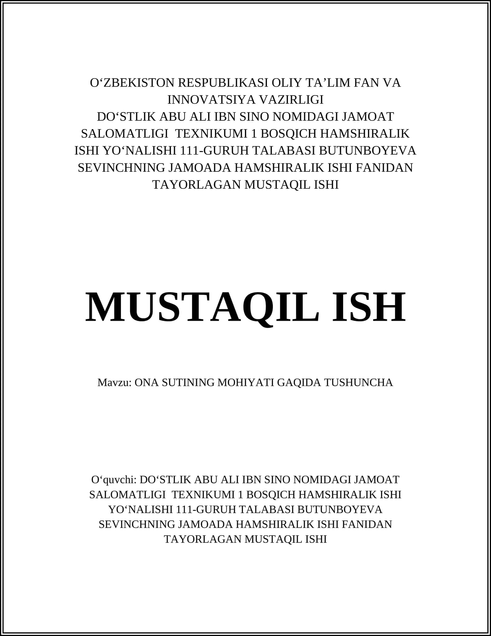 ONA SUTINING TARKIBI 1