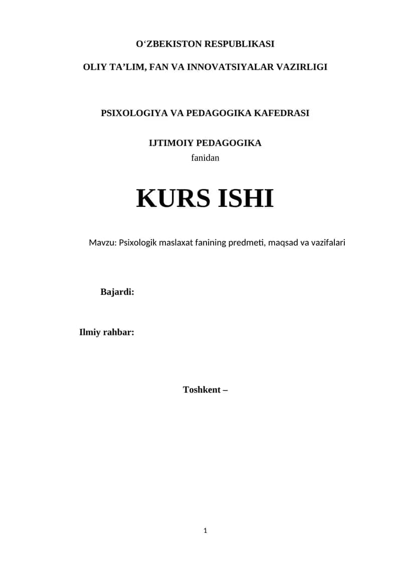 Psixologik maslahat 1