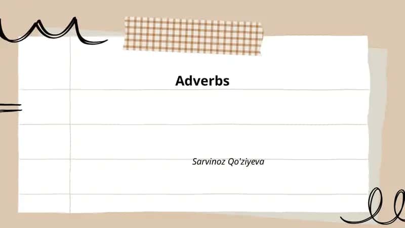 Adverbs 1