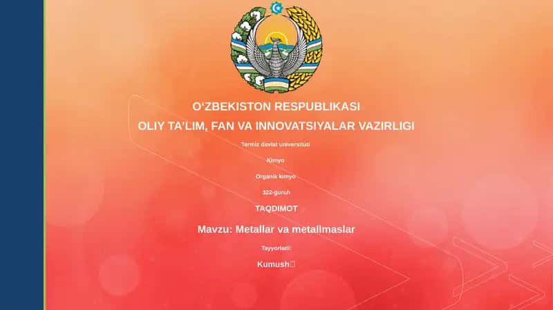 Metallar va metallmaslar 1