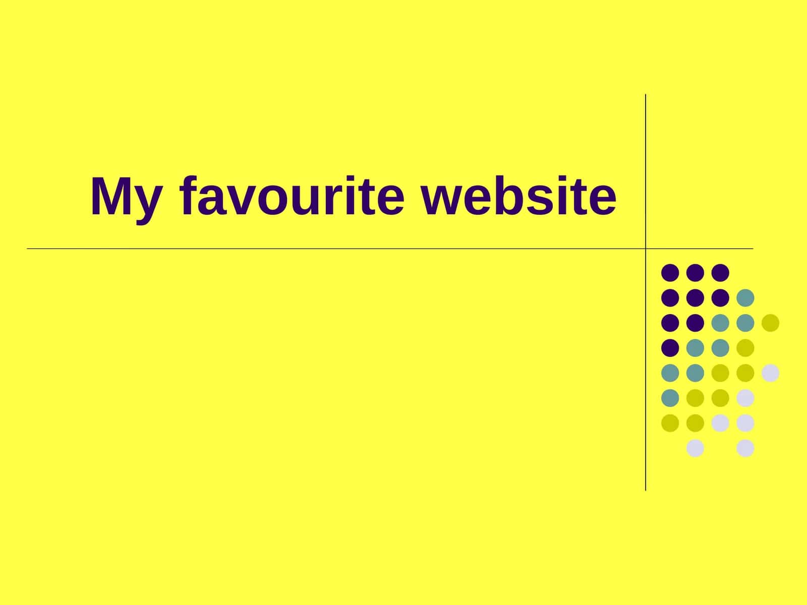 My favourite website 1