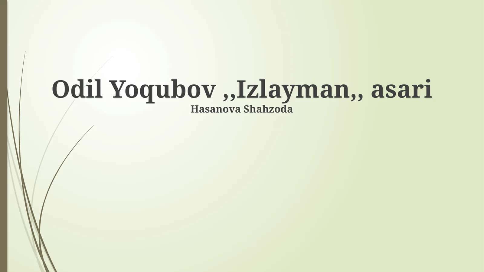 Men Qidiruv: Jarayon 1