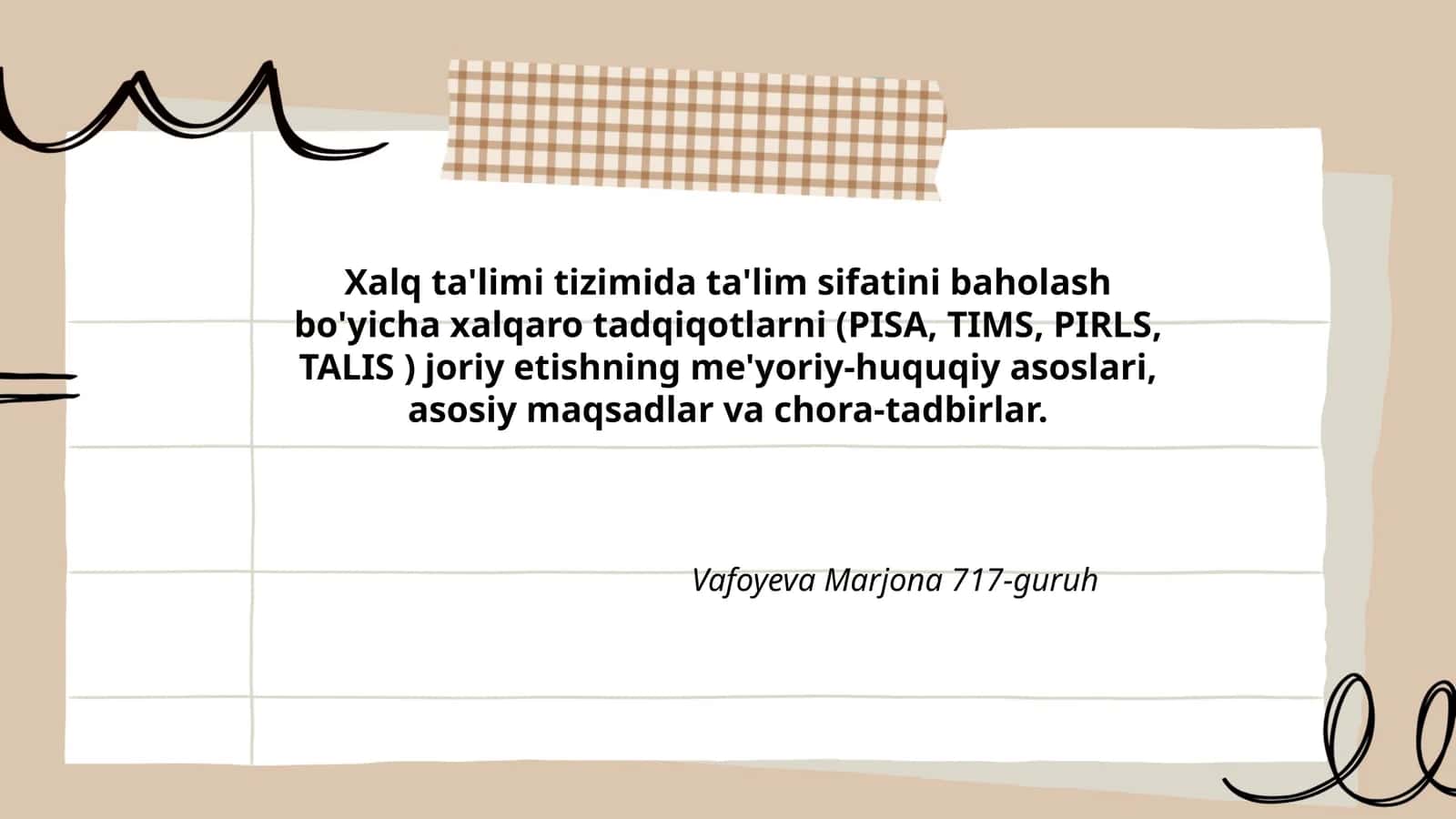 Xalq ta'limi tizimida ta'lim sifatini baholash 1