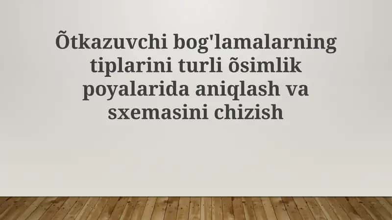 O'tkazuvchi to'plamlarning turlari va ularning tuzilishi 1