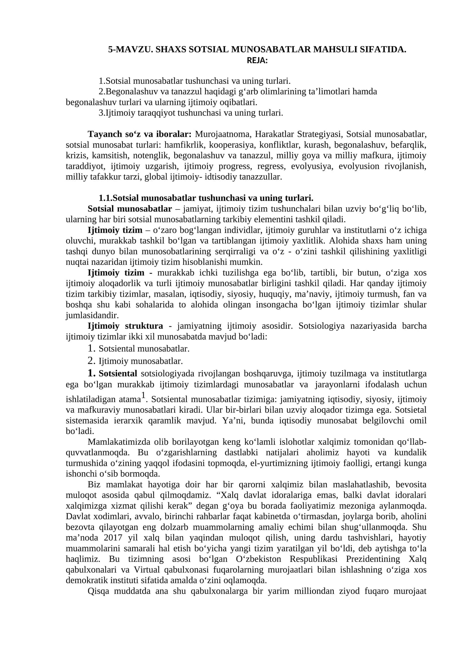 SHAXS SOTSIAL MUNOSABATLAR MAHSULI SIFATIDA 1