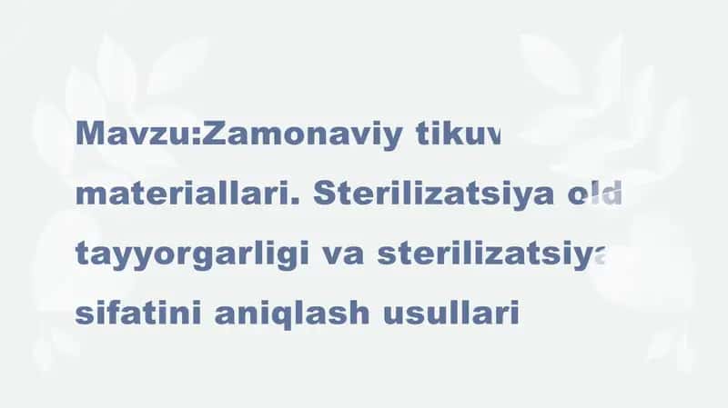 Zamonaviy tikuv materiallari 1