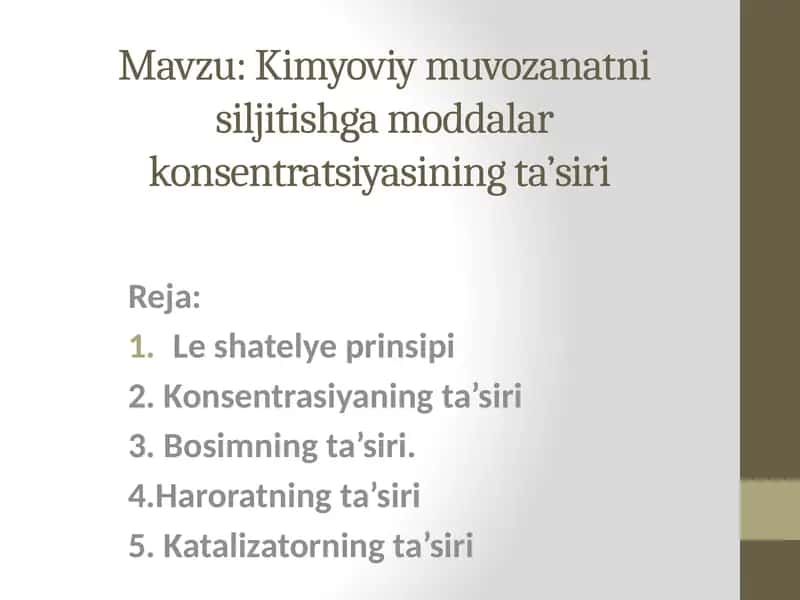 Kimyoviymuvozanat 1