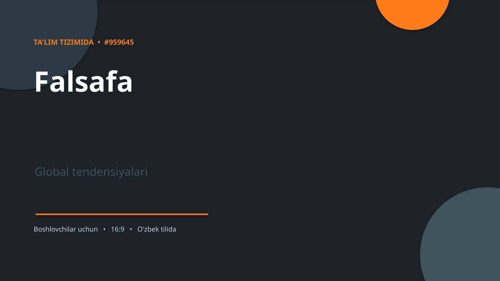Global tendensiyalari 1