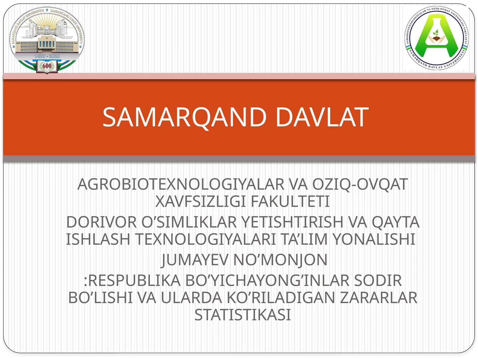 JUMAYEV NO’MONJON:RESPUBLIKA BO’YICHAYONG’INLAR SODIR BO’LISHI VA ULARDA KO’RILADIGAN ZARARLAR STATISTIKASI 1
