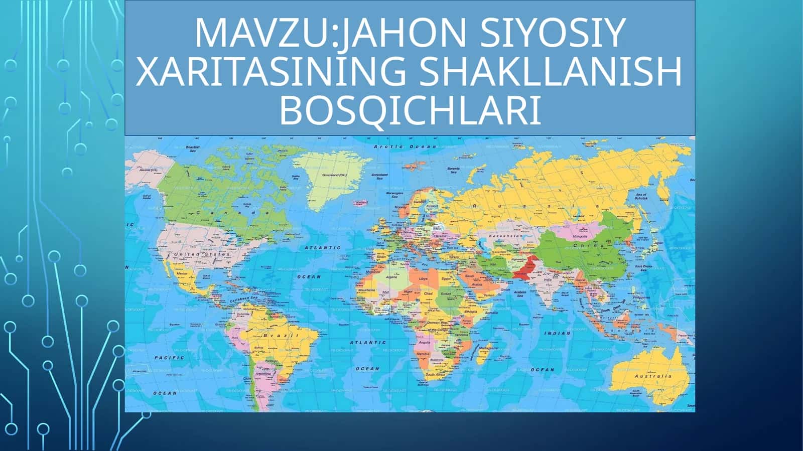 Jahonsiyosiy xaritasining shakllanish bosqichlari 1
