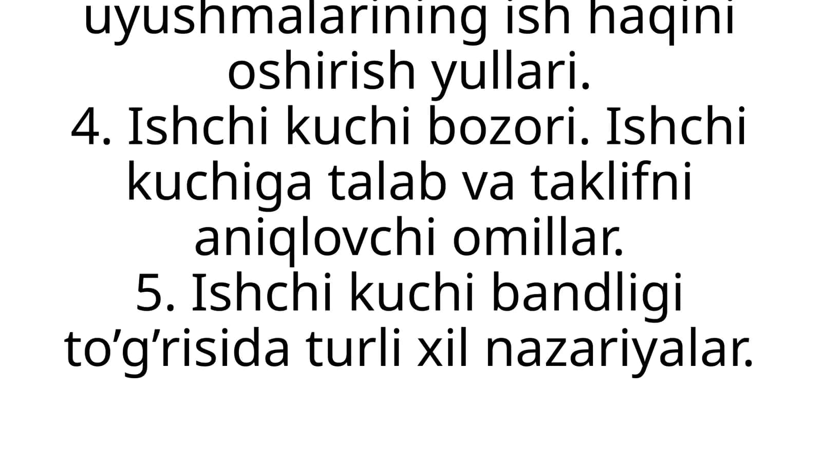 Ish haqi va mehnat munosabatlari 1
