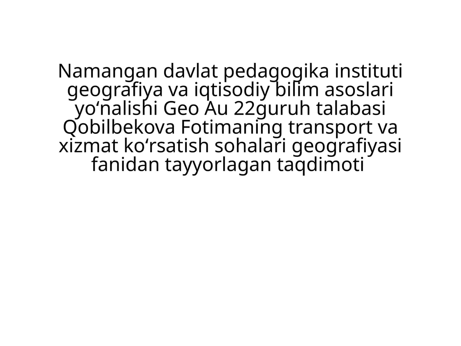 Tabiiy turizm markazlarining rivojlanishi 1