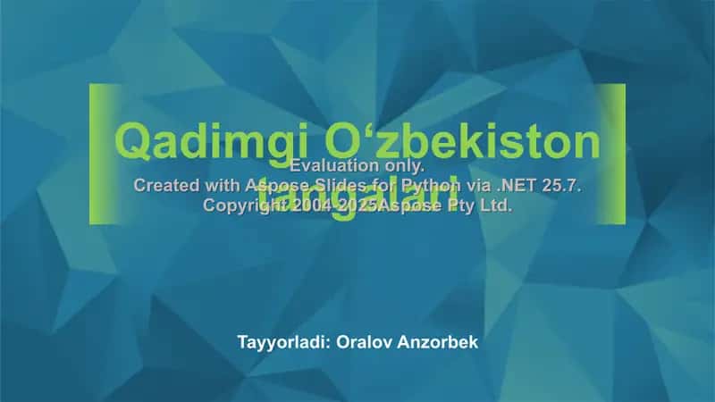 Qadimgi Oʻzbekiston tangalari 1