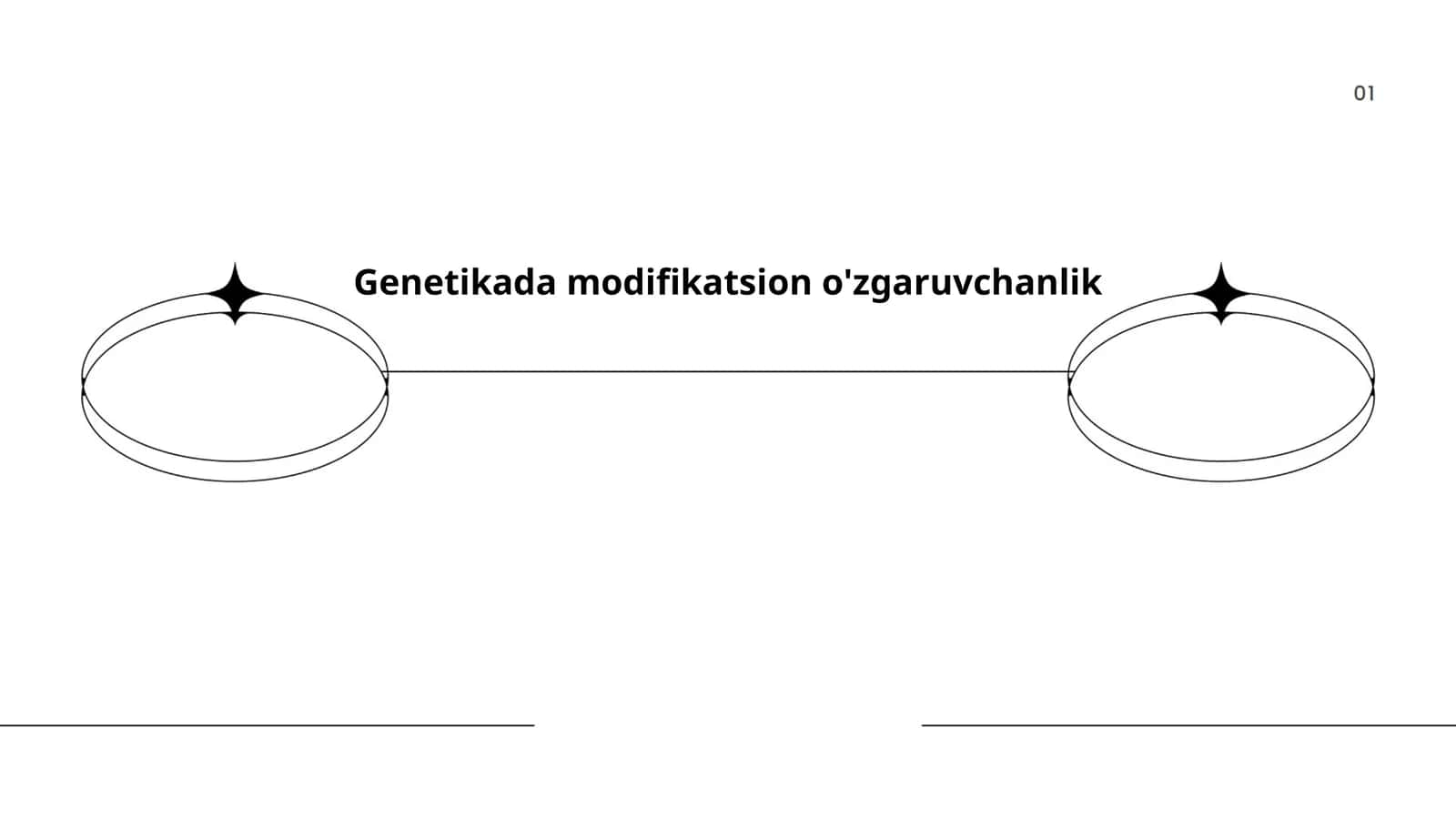 Genetikada modifikatsion o'zgaruvchanlik 1