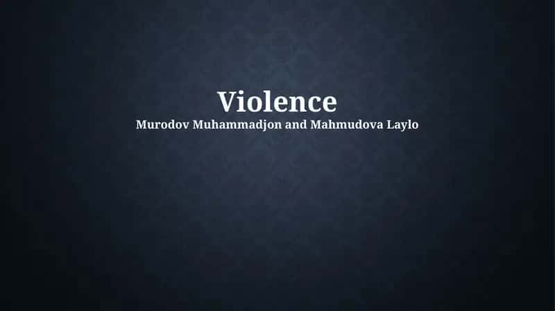 Violence 1