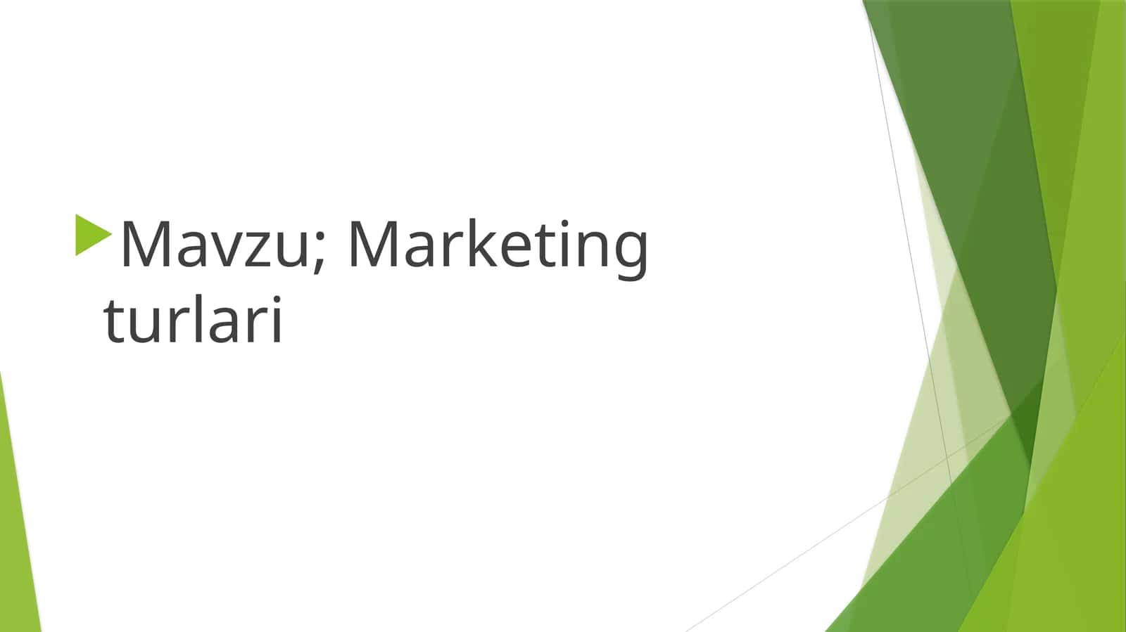Marketing turlari 1