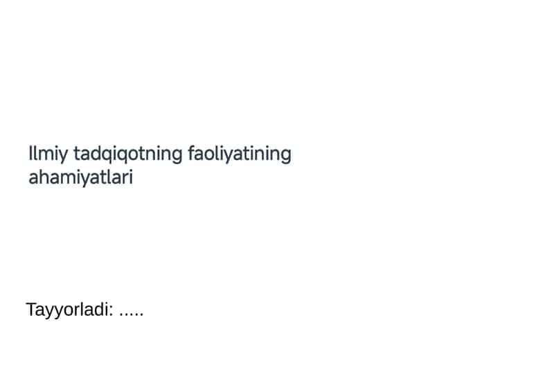 Tayyorladi: 1