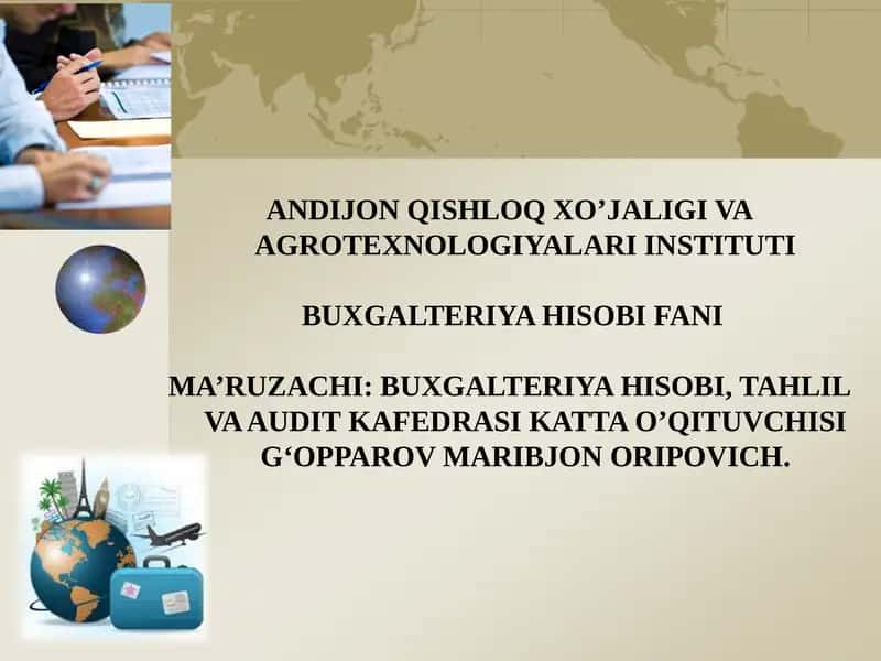 BUXGALTERIYA HISOBIFANI 1