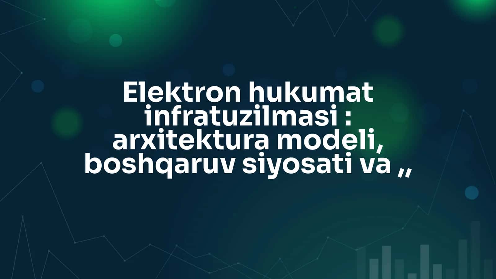 Elektron hukumat infratuzilmasi 1