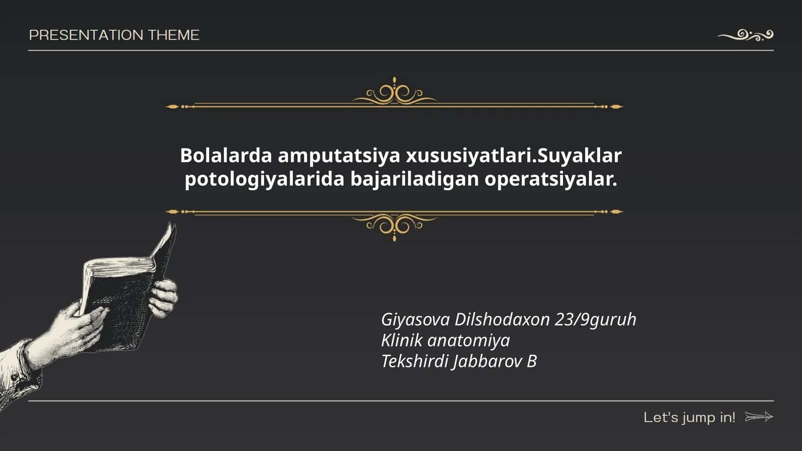 Bolalarda amputatsiya xususiyatlari 1