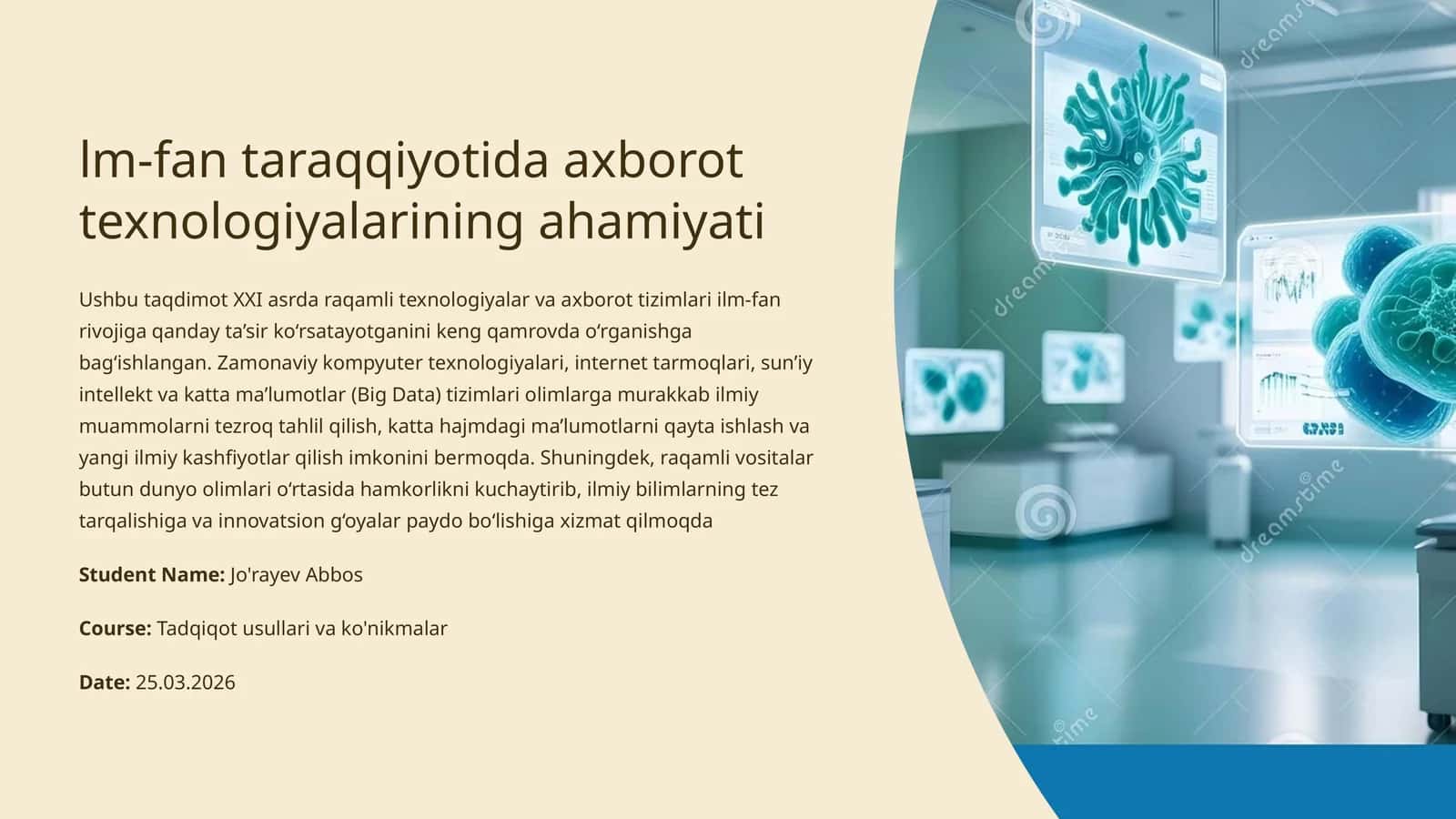 lm-fan taraqqiyotida axborot texnologiyalarining ahamiyati 1