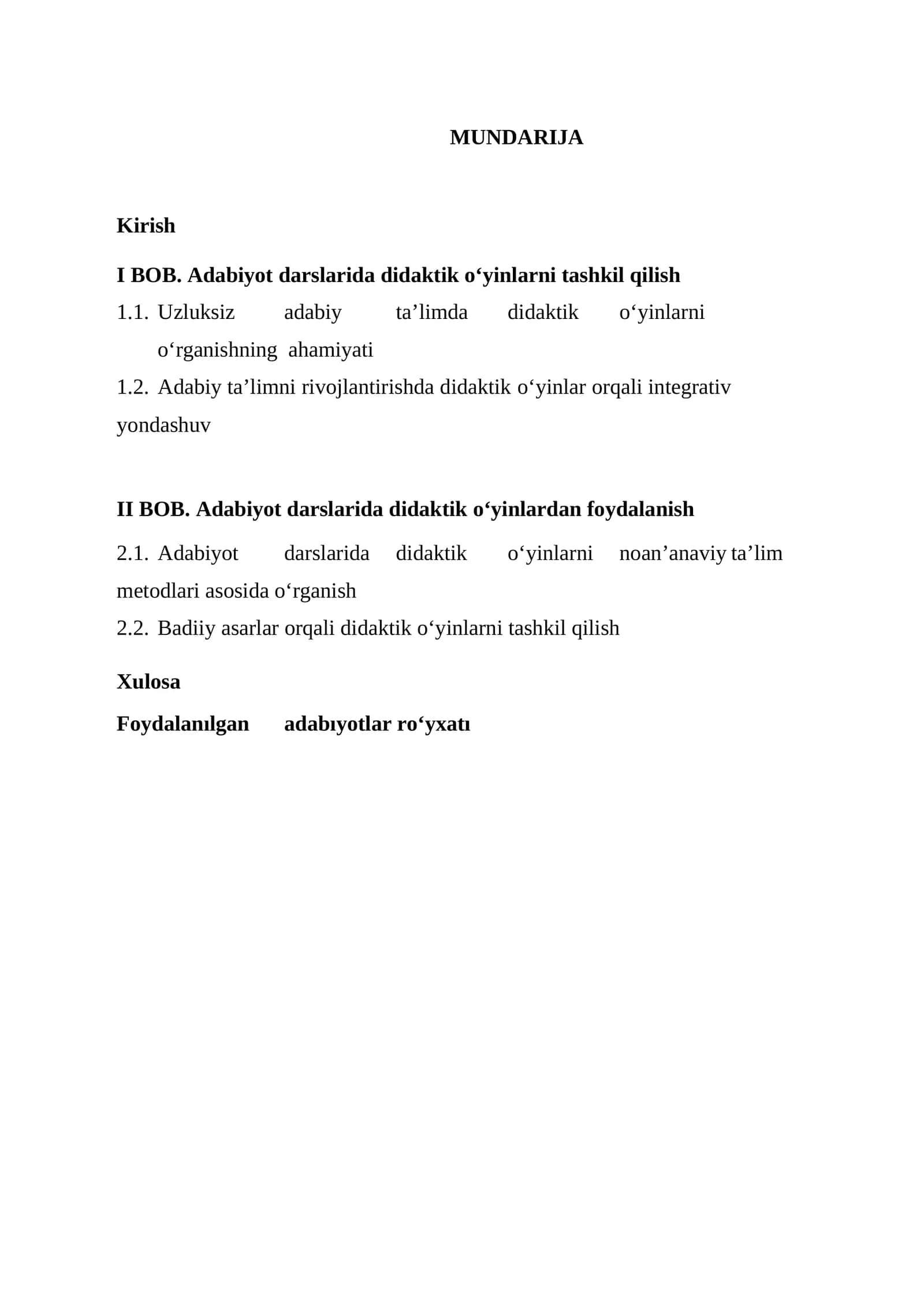 Adabiyot darslarida didaktik o‘yinlarni tashkil qilish 1