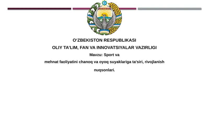 Sport va mehnat faoliyatining chanoq va oyoq suyaklariga ta'siri 1