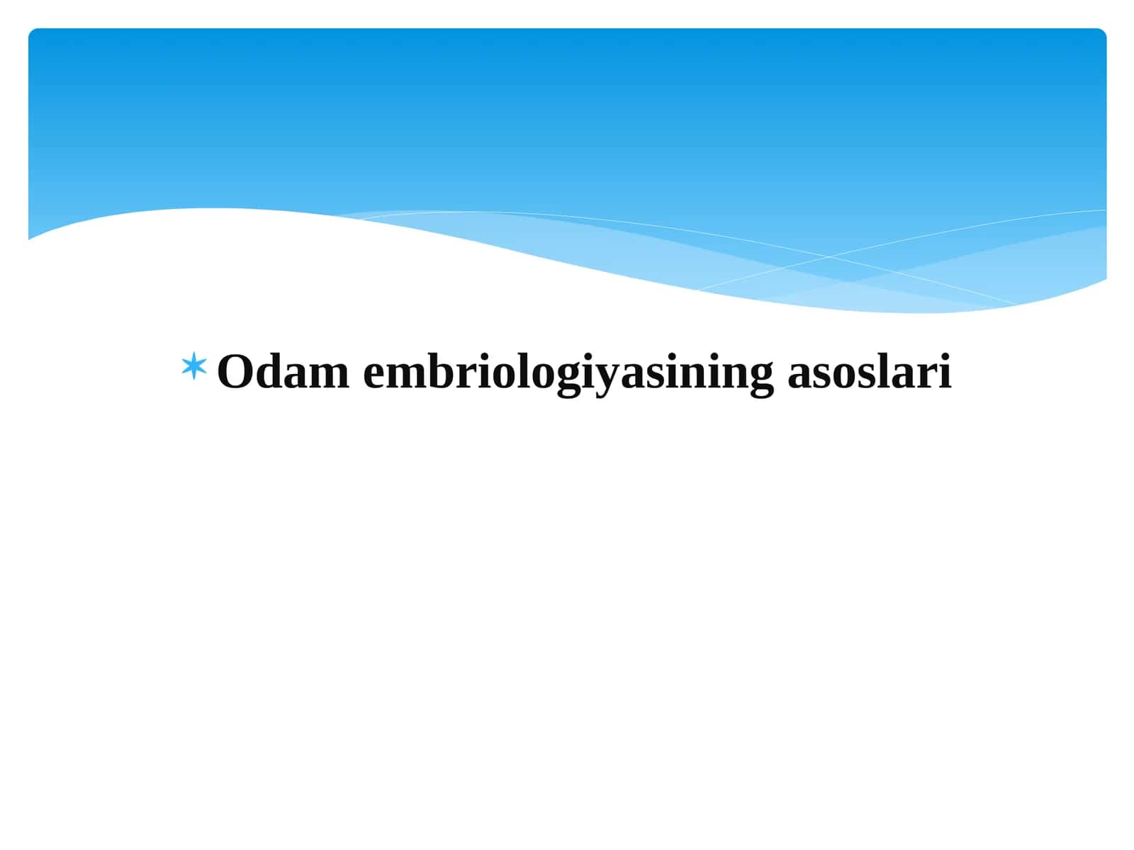 Odampushti taraqqiyoti 1