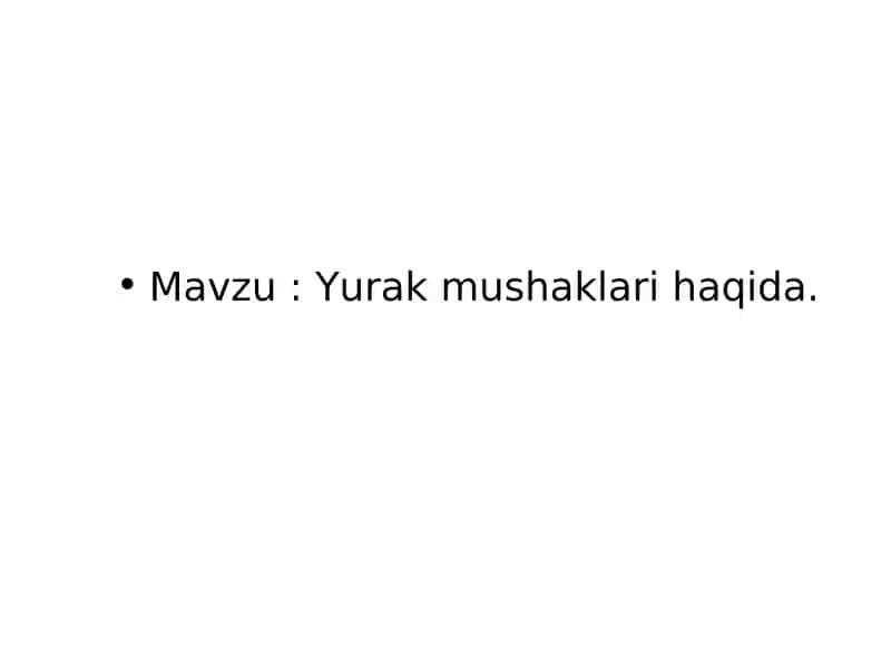 Yurak mushaklari tuzilishi