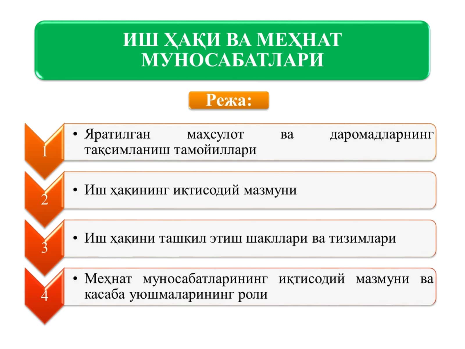Ишлаб чиқарилган маҳсулотнинг тақсимланиш тамойиллари бўйича турлича назариялар 1