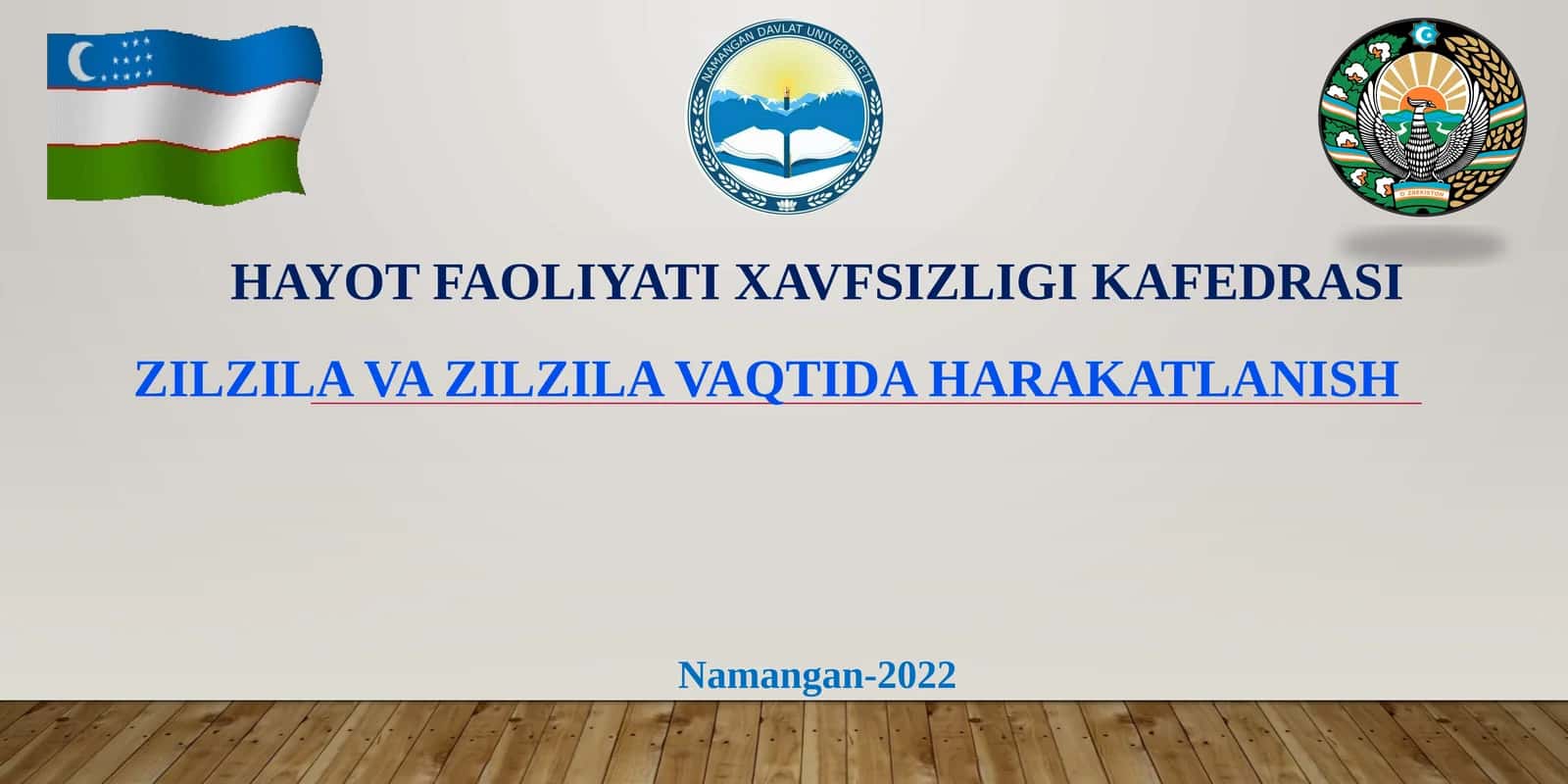 Zilzila va Zilzila Vaqtida Harakatlanish 1