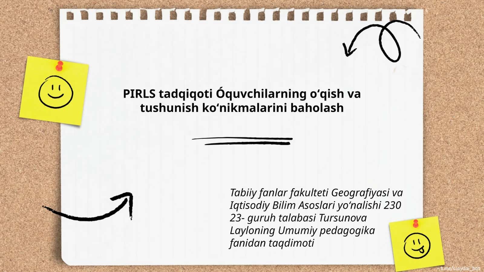 Umumiy pedagogika fanidan taqdimoti 1