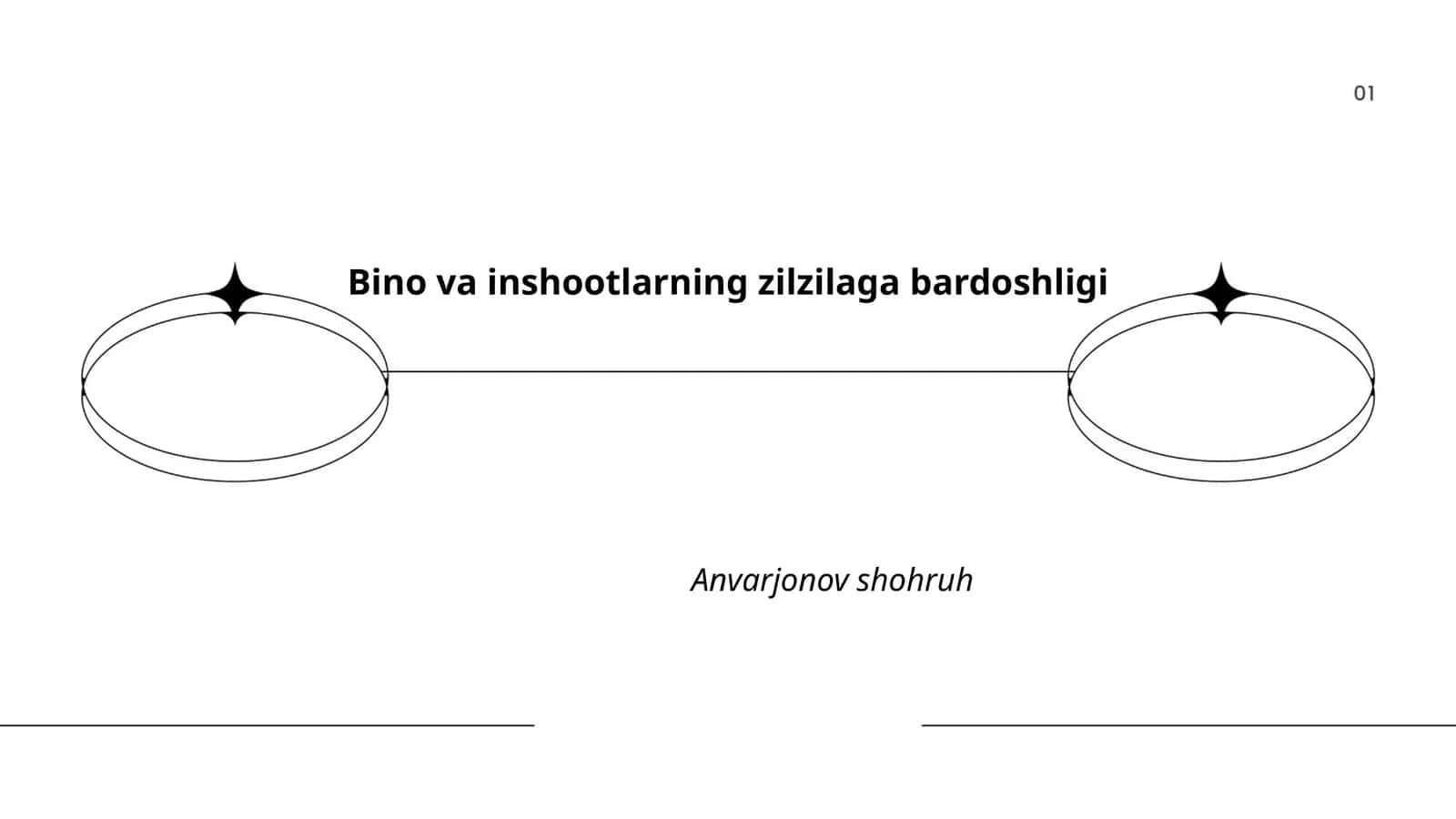 Zilzilaga bardoshli bino konstruktsiyalari 1