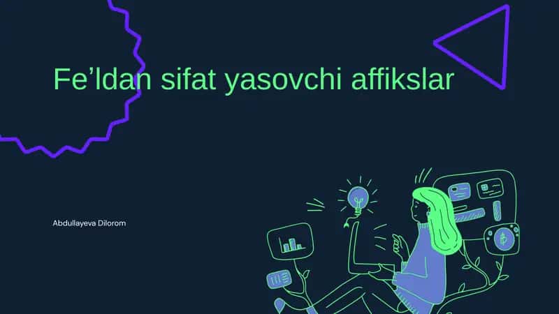 Feʼldan sifat yasovchi affikslar 1