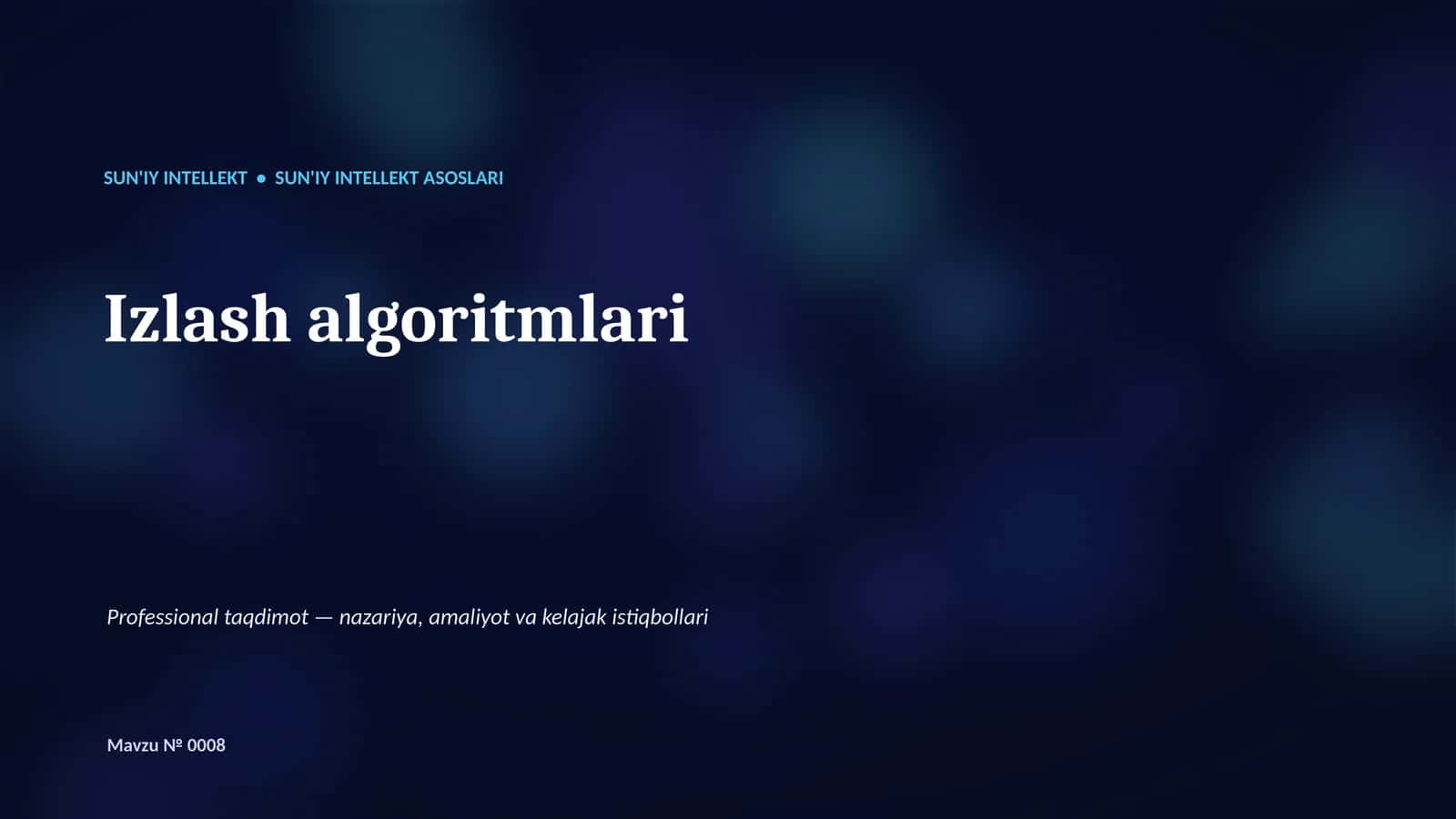Izlash algoritmlari 1