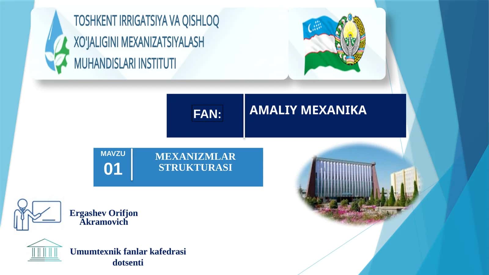 MEXANIZMLAR STRUKTURASI 1
