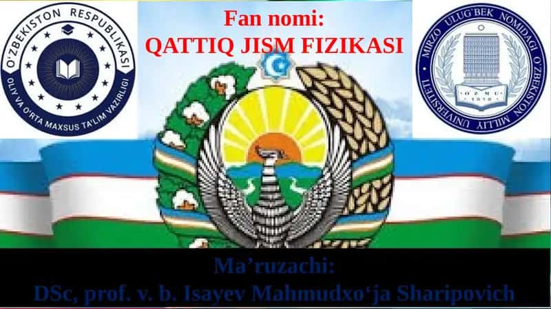 QATTIQ JISM FIZIKASI 1
