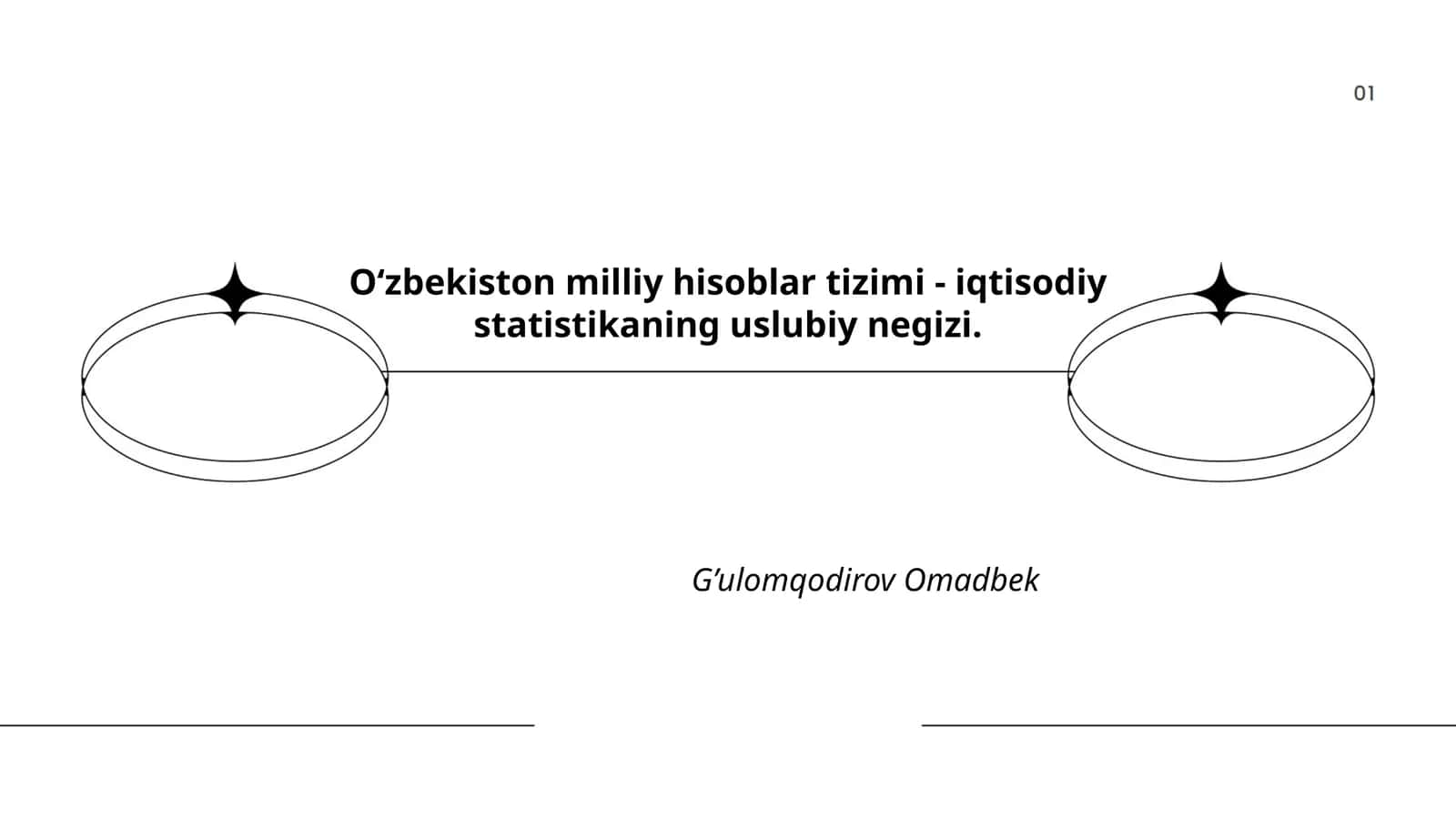 O‘zbekiston milliy hisoblar tizimi - iqtisodiy statistikaning uslubiy negizi 1