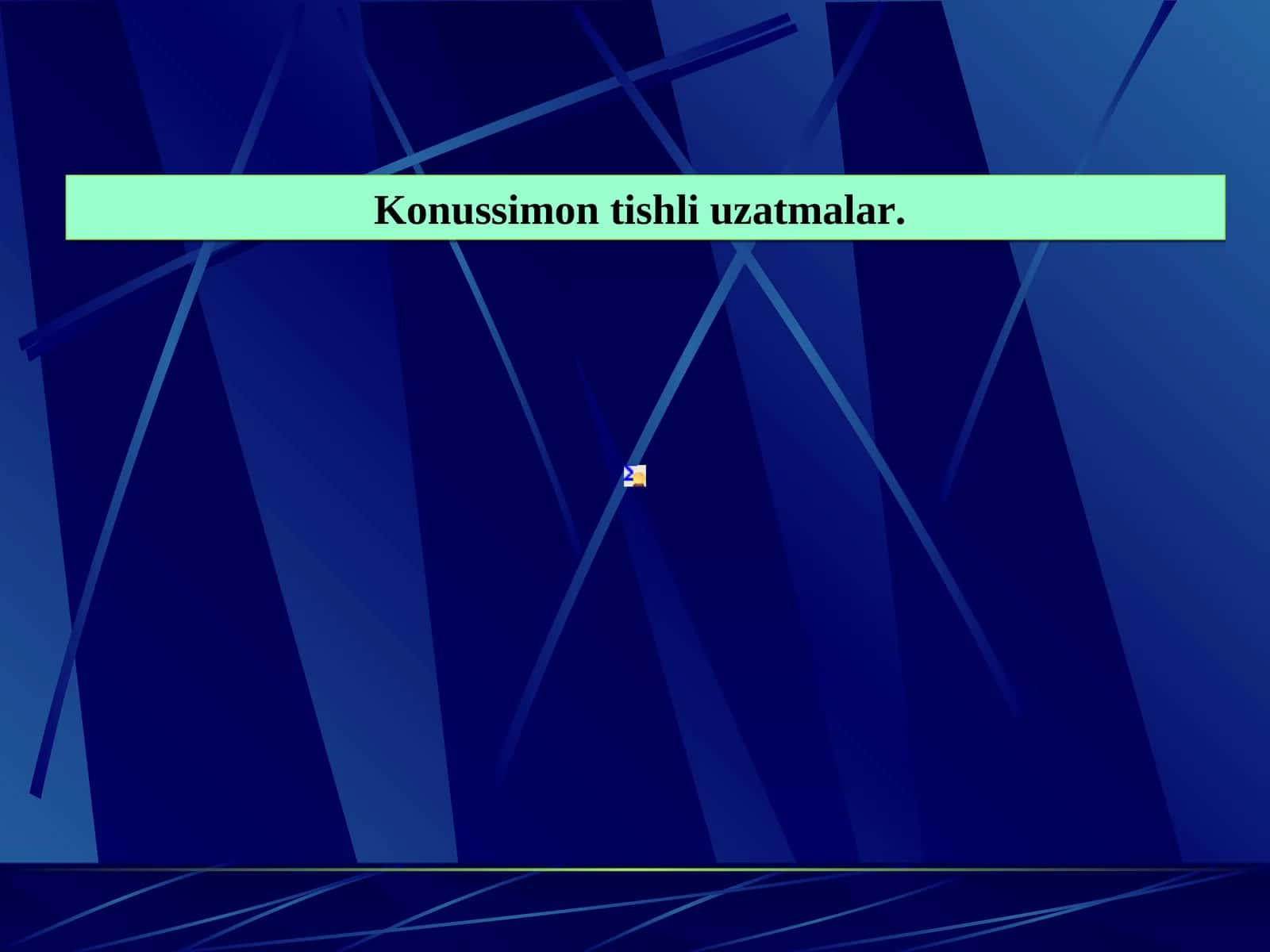 Konussimon tishli uzatmalar. Ularning geometrik parametrlari, hosil bo’ladigan kuch 1