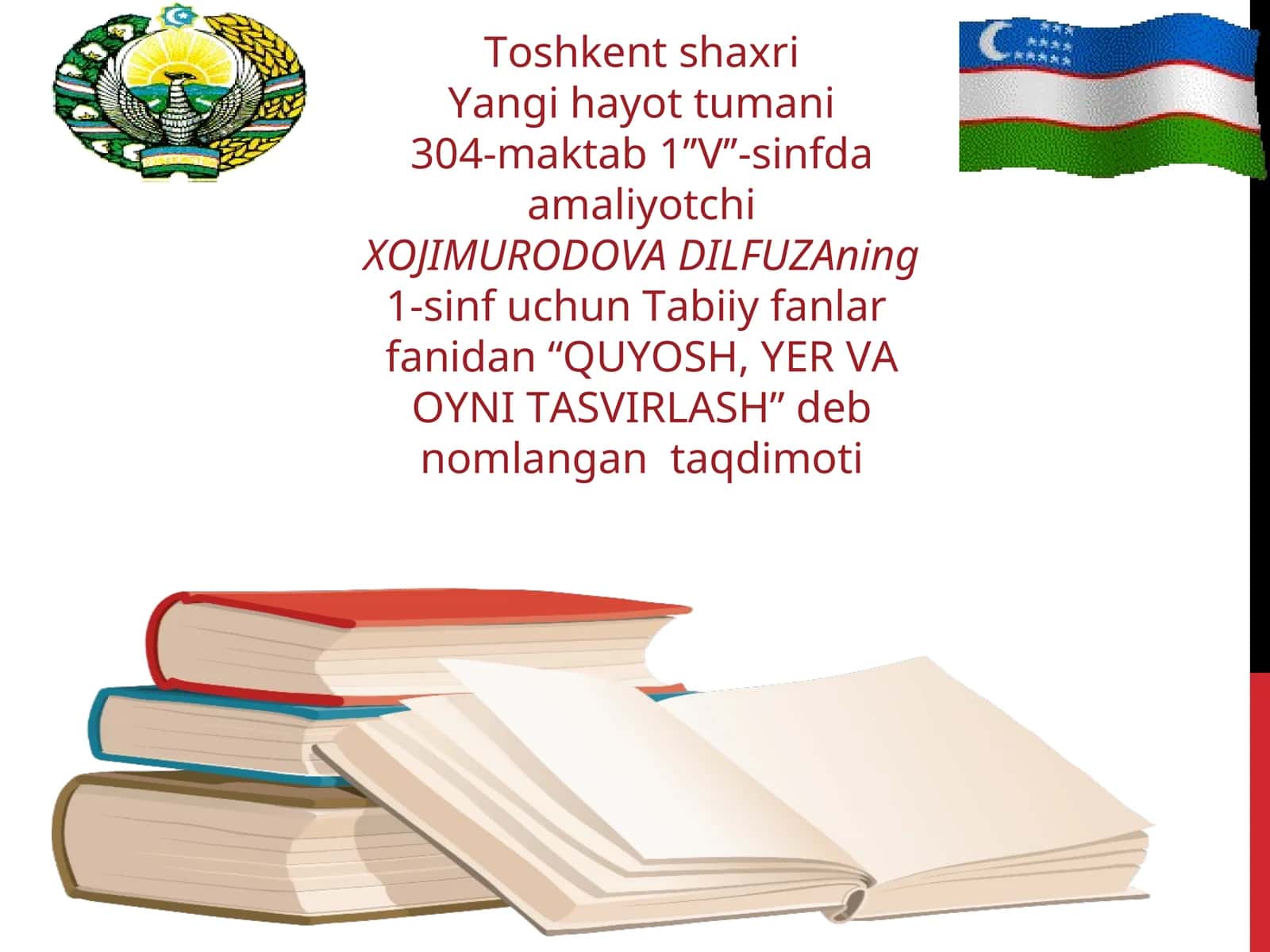 QUYOSH, YER VA OYNI TASVIRLASH 1