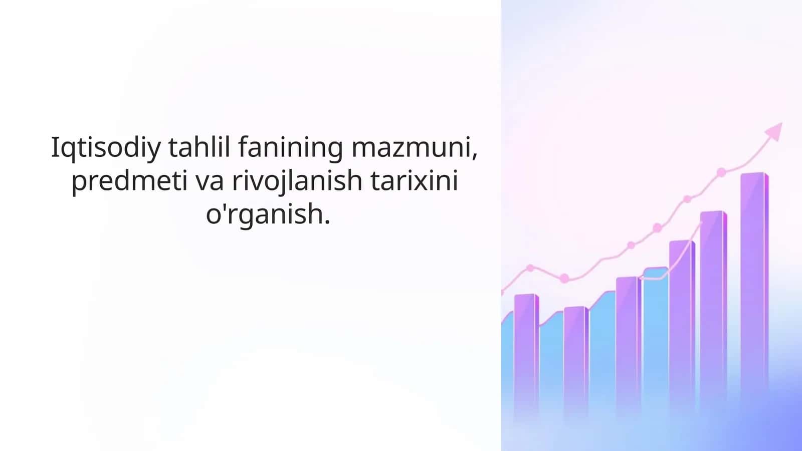 Iqtisodiy tahlil fanining mazmuni 1
