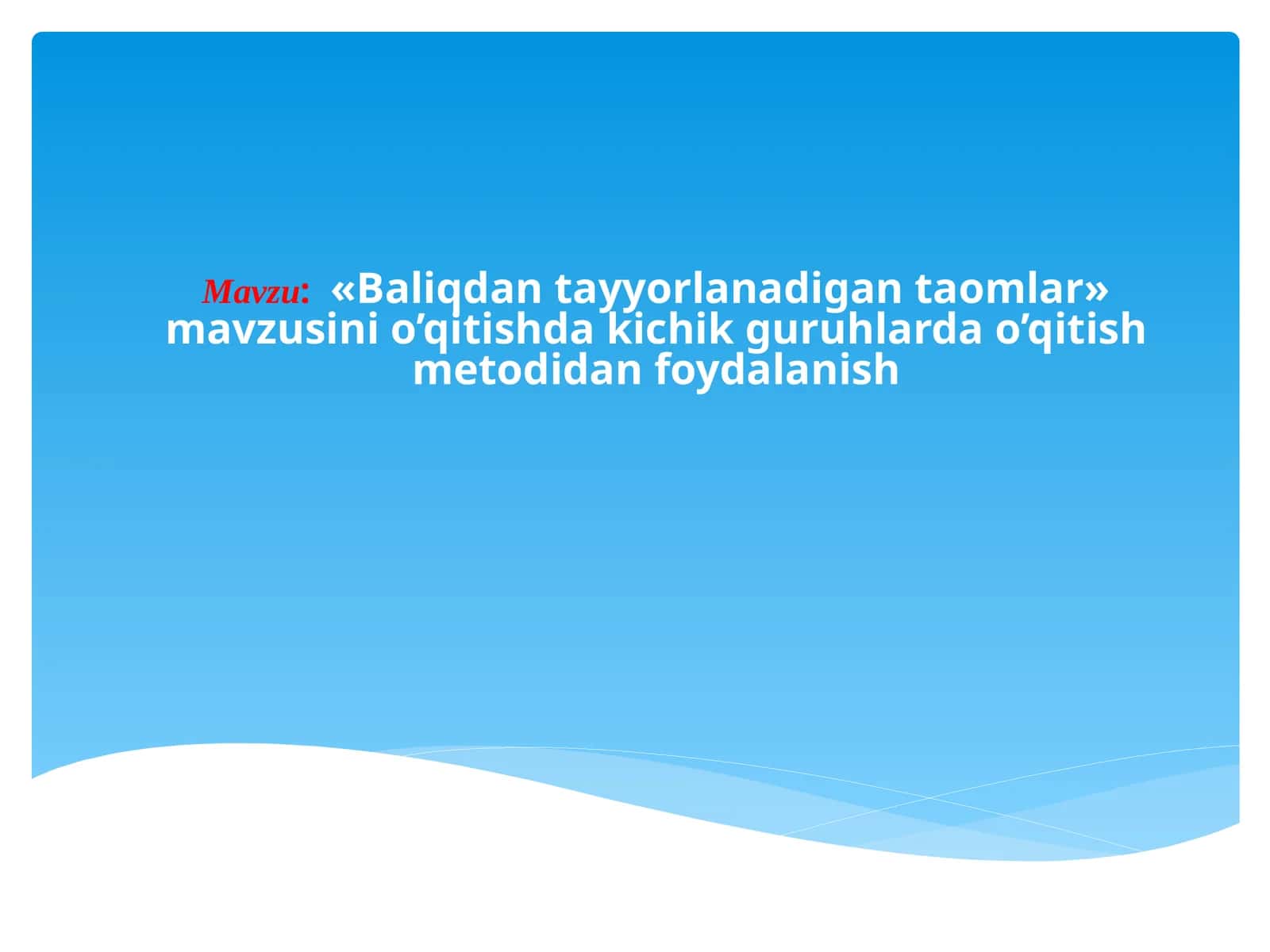 Baliqdan tayyorlanadigan taomlar 1