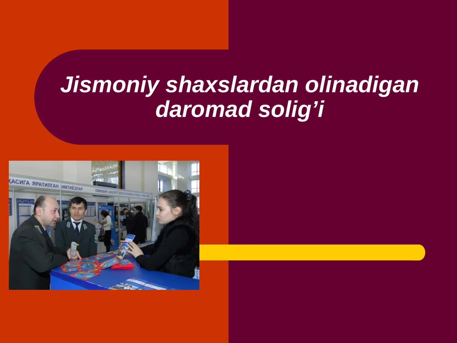 Jismoniy shaxslardan olinadigan daromad solig’i 1