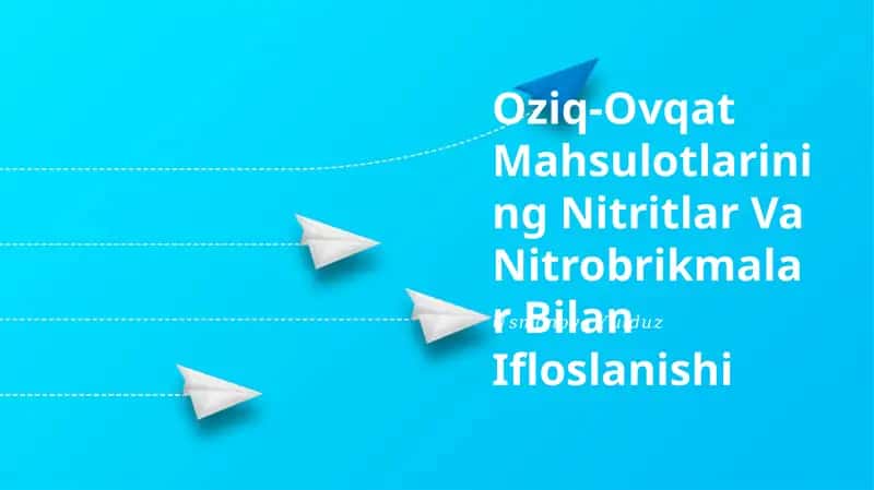 Oziq-Ovqat Mahsulotlarining Nitritlar Va Nitrobrikmalar Bilan Ifloslanishi 1