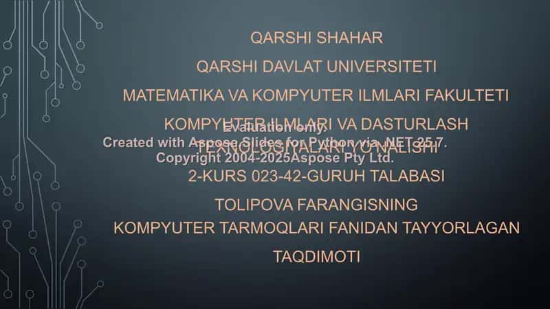 Internet - Global kompyuter tarmogi 1