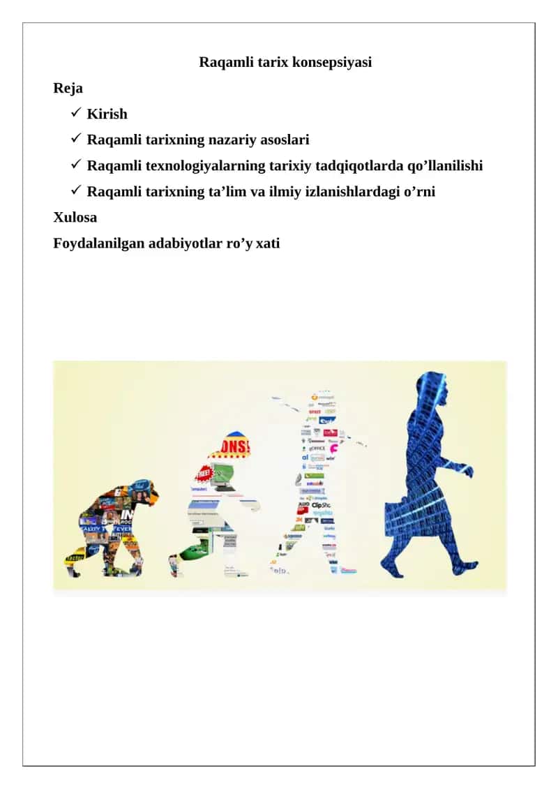 Raqamli tarix konsepsiyasi 1