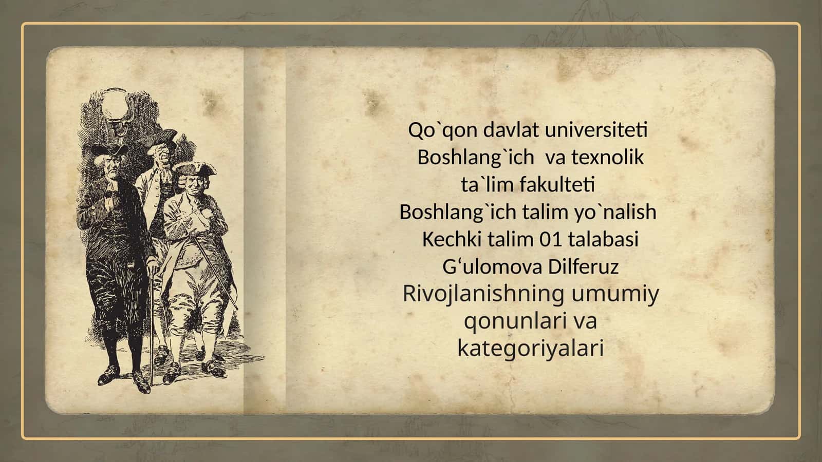Rivojlanishning Umumiy Qonunlari va Kategoriyalari 1