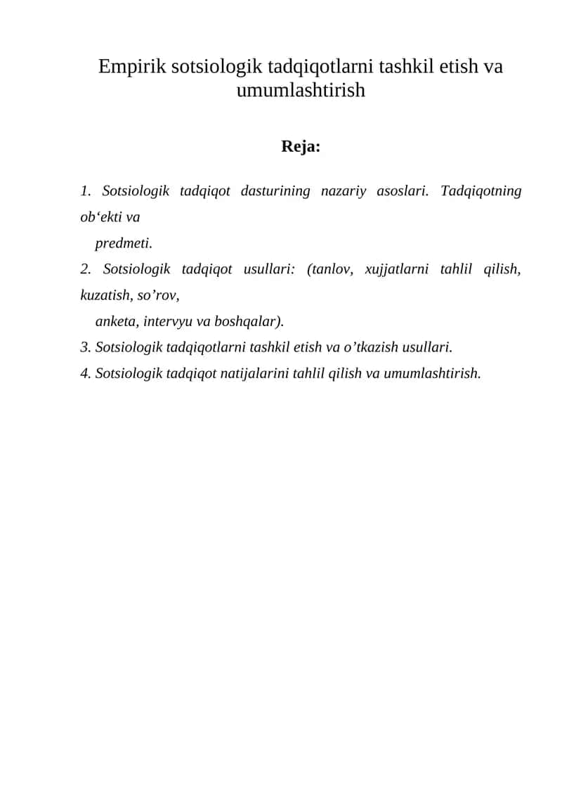 Empirik sotsiologik tadqiqotlar 1